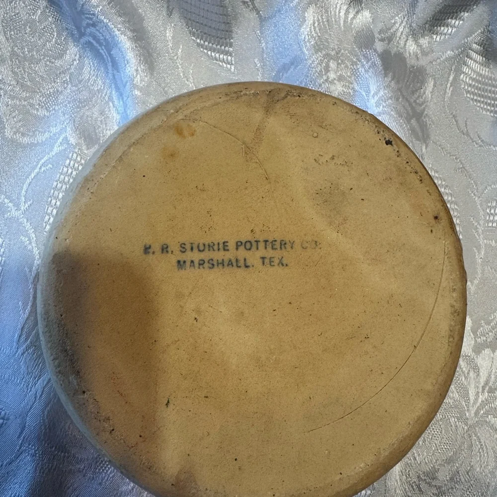 Vintage K.R. Storie Pottery Dog Bowl